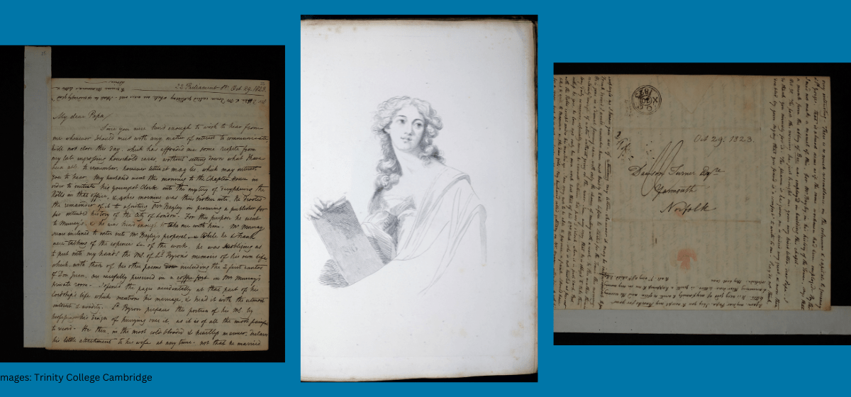 1823 letter discovered in Trinity’s Wren Library describes Byron’s lost memoirs